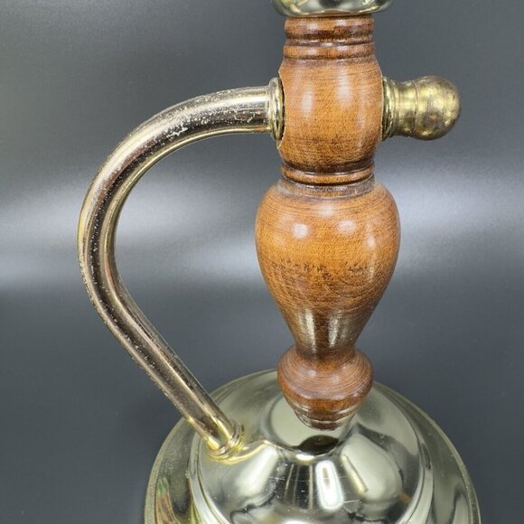 Primitive Style Wood And Metal Swivel Candle Stick Holder Set Vintage Decor VTG - Picture 11 of 16